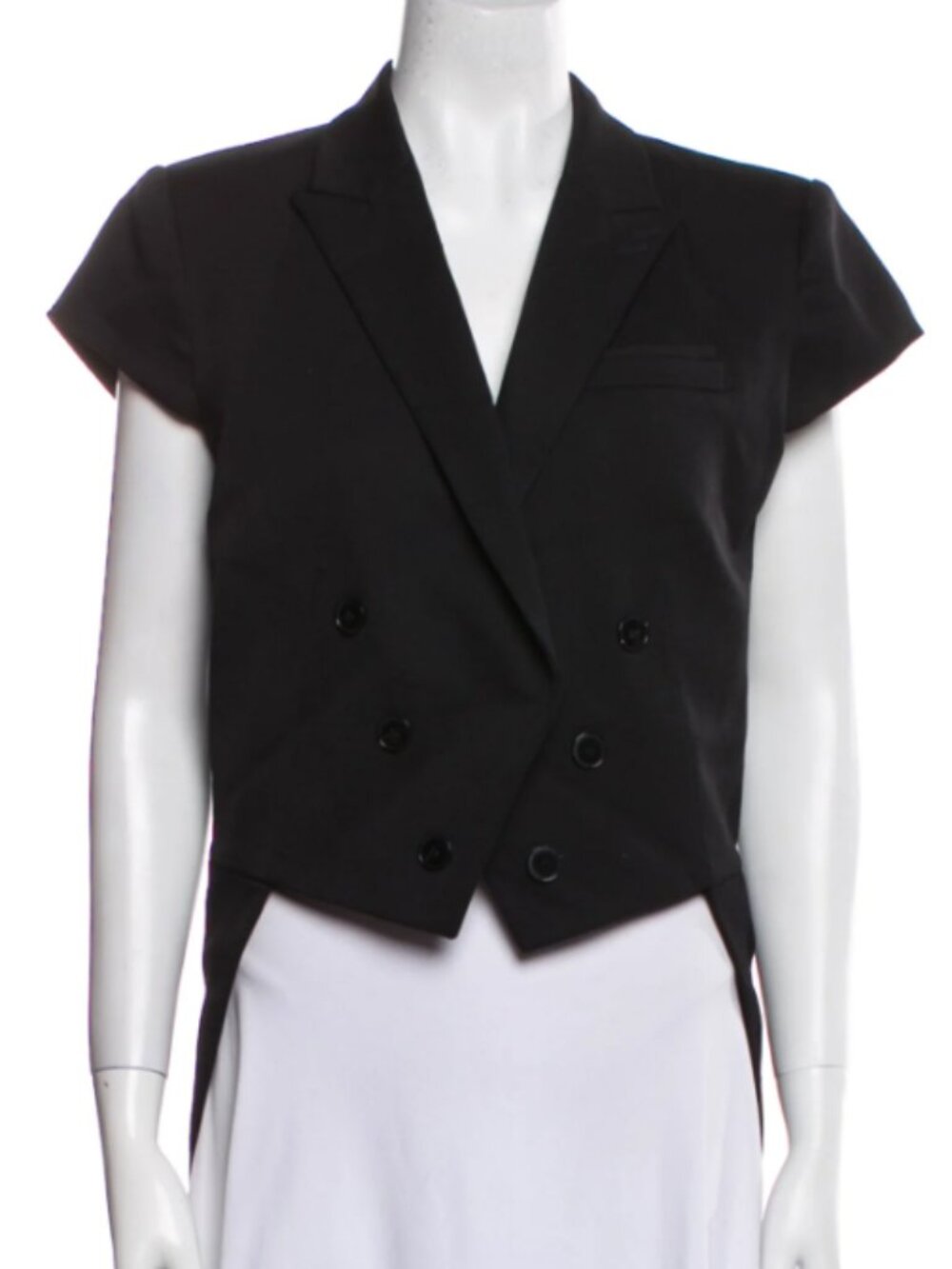 Wool Tux Jacket with Cap Sleeves - NWT